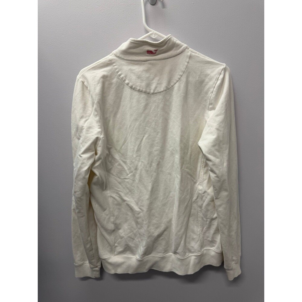 Vineyard vines pink and white women quarter zip sweatshirt - Picture 4 of 5